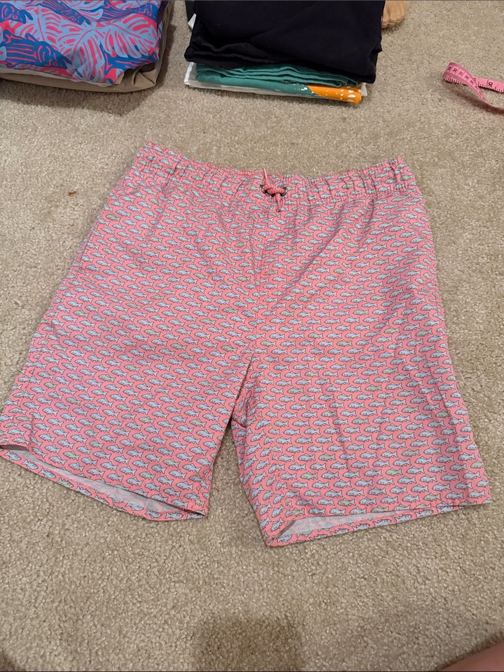 Class Club Pink Patterned Elastic-Waist Hybrid Shorts